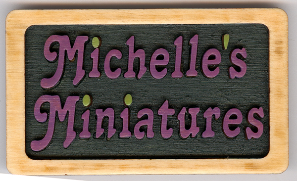Wood Framed Name Tag - Click Image to Close